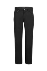 "Pelago Men's Black Cotton Stretch Chino Dress Pants" - Elegant Mensattire
